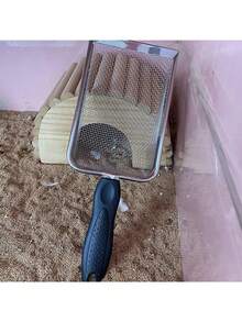 不銹鋼貓砂鏟,孔寬10mm,完美適用於砂、木屑、海灘、寵物商店或農場 - 黑與白 - 查看 5