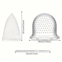 2-Piece Set Silicone Hair Dye Hat With Hook, DIY Hair Dyeing Cap, Professional Reusable Hair Color Cap, Silicone Hair Coloring Highlighting Cap For Highlighting And Dyeing - Multicolor - View 7