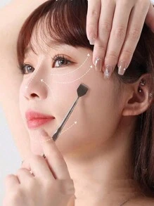 1 pezzo Strumento per rimuovere i punti neri, kit estrattore di comedoni, strumento bidirezionale per fare uscire i brufoli, ago per l'acne facciale, adatto per la pulizia della pelle del viso