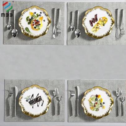 MBB 1 Pc Ceramic Dinner Plate With Scalloped Edge Gold Rim, Beautiful 8.5" 10.5" 12" 14"Serving Round Plate For The Delicious Steak Pasta Or Other Dishes, Housewarming Or Wedding Gift, Ceramic Round Plates For Kitchen Or Restaurant, Salad Plates Modern Dish Set - Microwave, Oven And Dishwasher , Scratch Resistant, White Gold