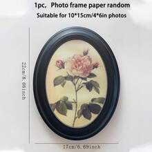 1 Khung ảnh cổ điển màu đen cho ảnh 4*6 inch, ngang hoặc dọc, để bàn hoặc treo tường - màu đen - Xem 4