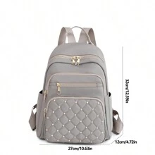 Ba lô thông thường dành cho nữ ngoài trời thời trang sức chứa lớnCổ điển, giản dị, di động, công việc bình thườngDành cho các cô gái tuổi teen Nữ sinh viên đại học, tân binh & nhân viên văn phòngĐại học, hoàn hảo cho văn phòng, hoàn hảo cho công việc - Màu Xám nhạt - Xem 7