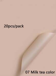 20 Stück einfarbige matte Brotblumen Verpackungspapiere, dick, wasserbeständig, Blumenstrauß Geschenkpapier, koreanisches Geschenkpapier für den Valentinstag