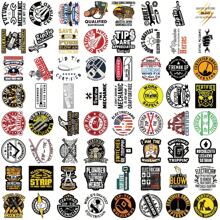 64 Stücke Techniker, Mechaniker, Elektriker Aufkleber Vinyl Ästhetik Aufkleber für Scrapbooking, Tagebuch, Laptop, Stoßstange, Skateboard, Wasserflasche, Computer, Handy, Cartoon, Schutzhelm, Auto Aufkleber und Dekorationen, Schulmaterial, Einschulung