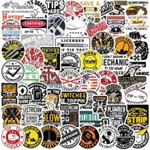 64 Stücke Techniker, Mechaniker, Elektriker Aufkleber Vinyl Ästhetik Aufkleber für Scrapbooking, Tagebuch, Laptop, Stoßstange, Skateboard, Wasserflasche, Computer, Handy, Cartoon, Schutzhelm, Auto Aufkleber und Dekorationen, Schulmaterial, Einschulung