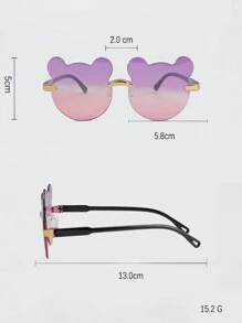 3 件套儿童熊主题时尚眼镜 - 彩色 - 查看 6