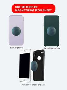 1pc Mini Universal Magnetic Phone Holder For Cars, Dashboard Mount, Creative Gift Alloy Navigation Car Phone Stand - Multicolor - View 7