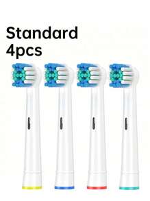 4/12/20 Pack Professional Electric Toothbrush Heads Sensitive Clean Brush Heads Refill For 7000/Pro 1000/9600/ 500/3000/8000, Replacement Toothbrush Heads Compatible Oral B - White - View 8