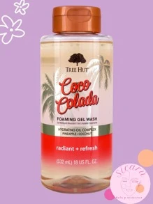 TREE HUT, Gel Espumoso, Radiante y Refrescante, Aroma Coco Colada, con Aceite de Coco, 532 ml - transparente - Ver 1
