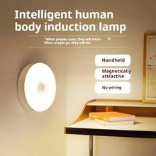 1pc Smart Motion Sensor Hallway Light With USB Charging, Magnetic Cabinet Light Stand For Night Markets And Bedside Tables - Multicolor - View 6
