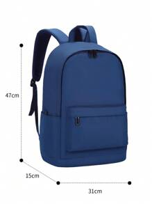 Mochila escolar para niños talla grande vendida al por mayor, ligera y transpirable, de alta capacidad para niños y niñas de primaria, secundaria y preparatoria, bolsas de doble hombro - Azul - Ver 2