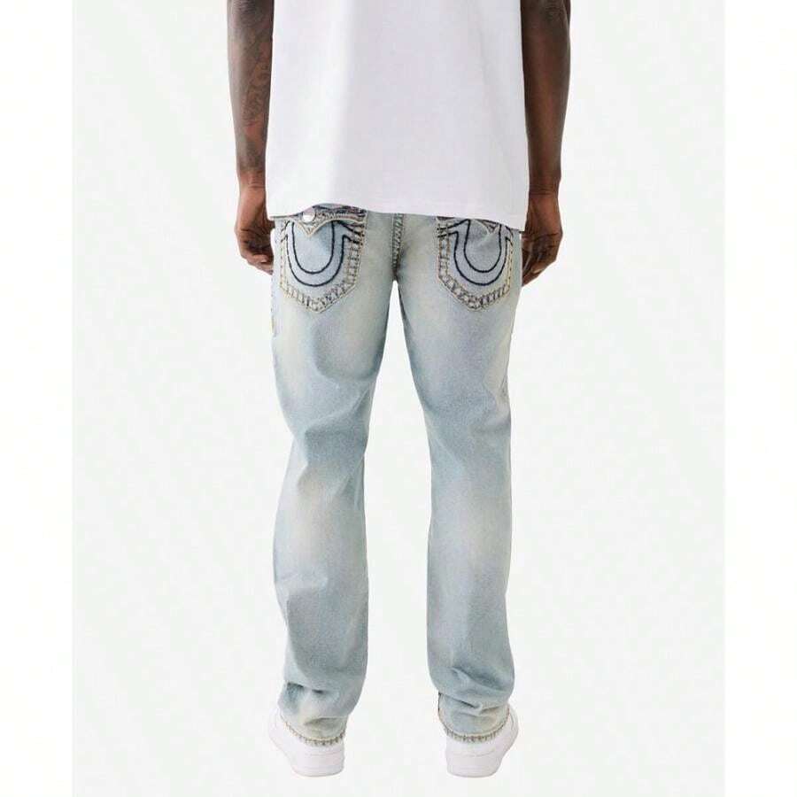 Jeans Ricky Flap Super T para hombre - Lavado medio Grand St - Ver 1