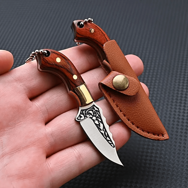 1pc Mini Stainless Steel Multifunctional Pocket Knife - Compact Keychain Tool With Gift Packaging For Outdoor Camping, Hiking, And Emergency - Perfect For Christmas, Father's Day, Mother's Day, And Valentine's Day Knives