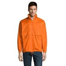 SOLS Unisex Surf Windbreaker Lightweight Jacket (Orange) - Apricot - View 2