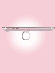 1 pieza Soporte de anillo para teléfono con forma de flor rosa de aleación de zinc, soporte universal de escritorio adhesivo para el dedo, compatible con iPhone, Android, regalo para cumpleaños, familia, amigos