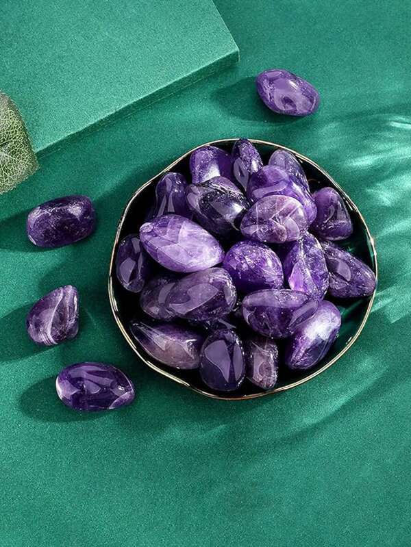 QYDCX Polished Asymmetrical Gemstone Amethyst Set Is Suitable For Carving And Making Jewelry, Vase Filler Multifunctional Decorations