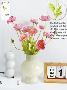 1/2/4 bông hoa anh túc nhân tạo, dài 59cm, 4 bông mỗi cành, kiểu dáng tối giản hiện đại, có thể uốn cong và không phai màu - Thích hợp để tự làm tường hoa, trang trí cảnh quan, cắm hoa trong bình ở phòng khách và phòng ngủ, đám cưới, tiệc tùng, trang trí nhà cửa, trang trí bàn làm việc, trang trí phòng, đồ dùng học tập. - Màu dán đậu - Xem 9