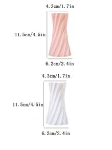 1 个迷你塑料花瓶，北欧风格简约清新创意家居装饰插花 - 彩色 - 查看 8