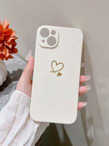 Silicone Heart Soft Phone Case Compatible With Apple, Samsung, Xiaomi, Redmi Note, Itel Phones