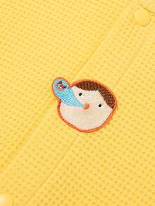 mini bala Áo khoác bánh quế cho trẻ em Unisex mùa hè Mềm mại thoáng khí Áo khoác bóng chày chống nắng - Màu vàng - Xem 7