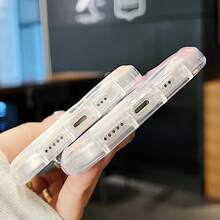 Ốp lưng điện thoại TPU chống rơi, chống vân tay hoàn toàn mới + Họa tiết hành tinh không gian Milky Way + Ốp lưng điện thoại đầy đủ, tương thích với Apple, Redmi, Oppo, Transsion - Hồng - Xem 10