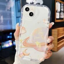 Ốp lưng điện thoại TPU chống rơi, chống vân tay hoàn toàn mới + Họa tiết hành tinh không gian Milky Way + Ốp lưng điện thoại đầy đủ, tương thích với Apple, Redmi, Oppo, Transsion - Hồng - Xem 11