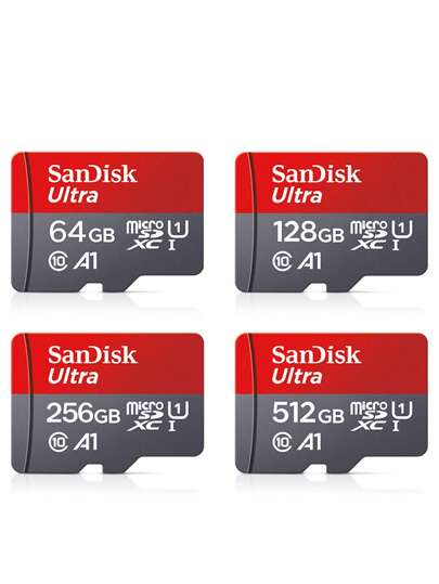 SANDISK Sandisk Ultra Micro Sd Card 32GB 64GB 128GB 256GB A1 U3 MicroSD Card TF Memory Card Max Read Speed 120MB/S