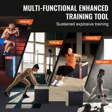 3 In 1 Plyometric Jump Box, 30/24/20 Inch Foam Plyo Box, Platform & Jumping Agility Box, Anti-Slip Fitness Exercise Step Up Box For Home Gym Training, Conditioning Strength Training, Black - 黑色 - 查看 5