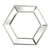 20" X 18" Hexagon Wall Mirror With Contemporary Glass Design, Home Dr Accent Mirror For Living Room, Entryway, Bedroom - As the Picture Shows - View 1
