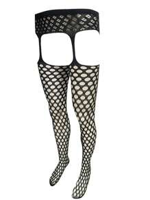 Quần lưới cá gợi cảm cho nam rỗng không cần cởi quyến rũ Tất gợi cảm - màu đen - Xem 7