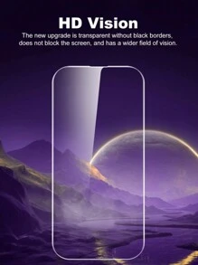 2pcs High Definition High Aluminum Precision Perforated Tempered Glass Screen Protector Compatible With IPhone X/XR/11/12/13/14/Pro/15/15 Pro Max/16/17/17 Pro/17 Pro Max - Two-pack - View 7