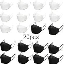 Zestaw wielokolorowych masek Morandi KF94, 10 szt./20 szt./50 szt., Pakowane pojedynczo maski 3D z wygodnym zaciskiem na nos i zaczepami na uszy, odpowiednie dla dorosłych mężczyzn, kobiet i nastolatków