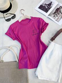 Women T-Shirts - 粉色 - 查看 1