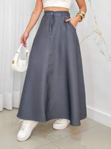 Women Skirts - Grey - View 1