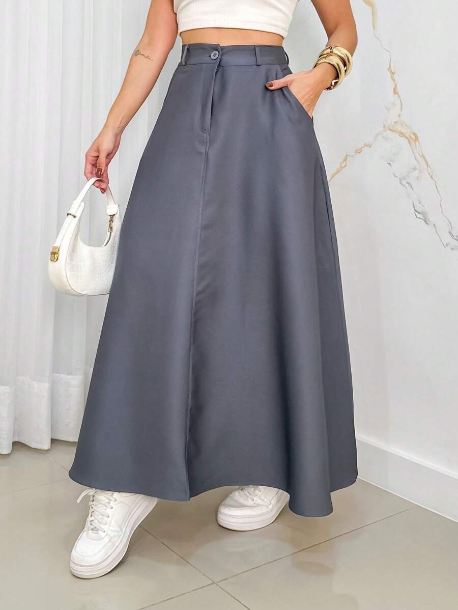 Women Skirts - Grey - View 1