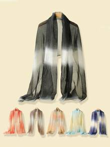 1pc Women Ombre Elegant High-Quality Long Scarf, Suitable For Dates And Outings - Multicolor - View 1