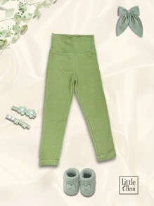 Baby Girls Bottoms - 橄欖綠 - 查看 1