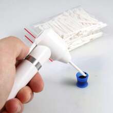 6-Color Paint Mixer Set - Black, White, Purple, Pink, Green, Blue, With 5 Mixing Sticks, Ink Blender Tool Kit, New Year & Valentine's Day Gift, 100 Mixing Sticks, Electric Makeup Ink Pigment Mixer Suitable For Microblading Supplies - Multicolor - View 9