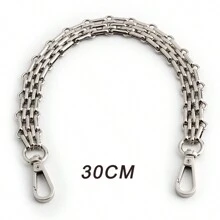 1pc Women's Five Rows Chain Bag Hardware DIY Handmade Electroplated Versatile Purse Chain - Silver - View 8