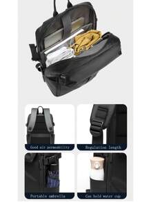 1pc Black Basketball Backpack, Large Capacity Casual Laptop Bag, Multi-Function Business Commuting Day Pack Hiking Fall Travel Christmas Winter Gifts Holiday Thanksgiving Gifts For Men Men Gifts Multi-Functional Outdoor Portable Fashionable Casual Man Computer Sports Bag Vacation Student Dad Gifts Boyfriend Gifts Goyard Funny Gifts Chest Bag For Men Side Bags For Men Satchel Bag Leather Bag Hobo Bag Hip Bag