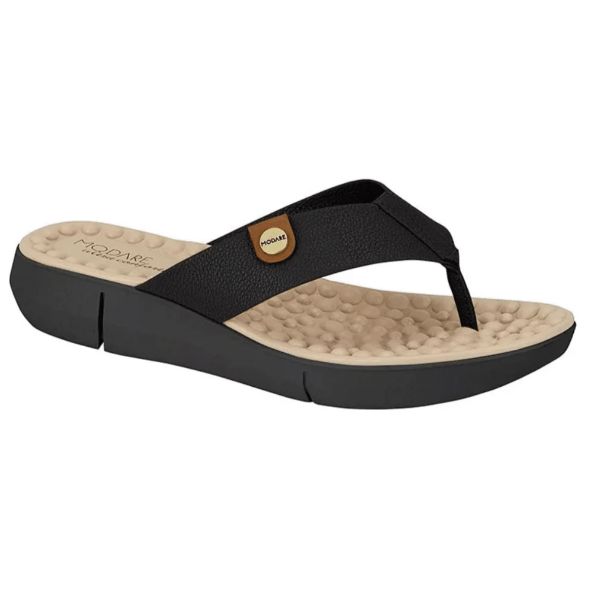 Modare Ultra Comfort Women's Comfort Slipper Fasciitis Spur Massager Insole - 黑色 - 查看 1