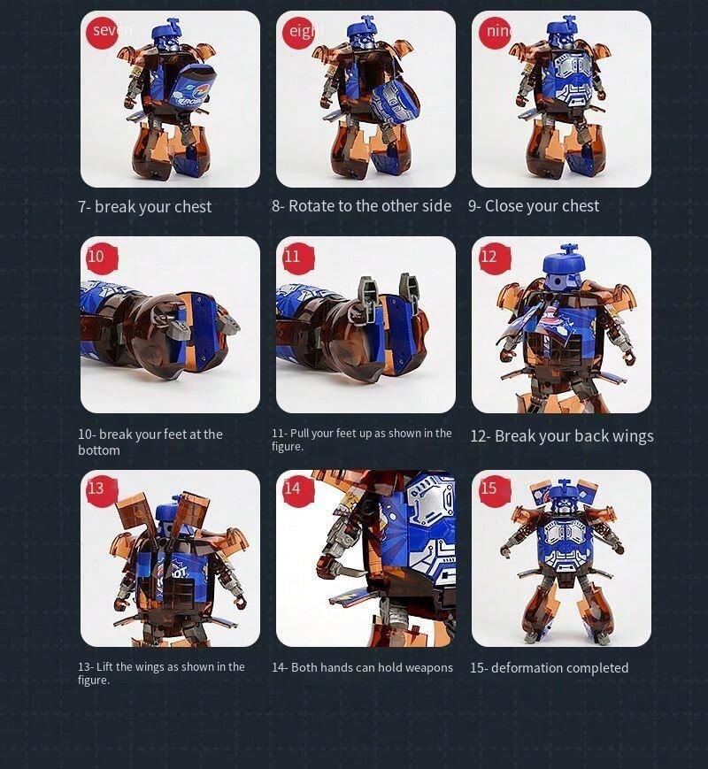 Transformable Soda Robot Simulation Beverage Desktop Decor, Multi ...