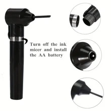 6-Color Paint Mixer Set - Black, White, Purple, Pink, Green, Blue, With 5 Mixing Sticks, Ink Blender Tool Kit, New Year & Valentine's Day Gift, 100 Mixing Sticks, Electric Makeup Ink Pigment Mixer Suitable For Microblading Supplies - Multicolor - View 11