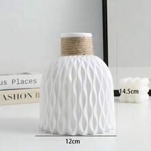 1pc 创意水波纹塑料花瓶、花盆花篮装饰客厅、现代家居装饰客厅电视柜家居装饰、客厅门工艺品装饰、花盆家居装饰、家居装饰、花瓶、中心装饰、桌面装饰 - 彩色 - 查看 25