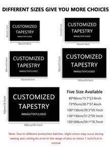 1pc Custom Tapestry Personalized Backdrop With Photo Image Logo, Customized Wall Hanging For Events Gift, Tapestry For Room Decor, Wall Art Decor, Gift For Her Multi-Functional, Ornamental Exquisite, Modern, Colorful, Contracted Custom, Personalized, Unique Ideal Gifts For Him Her, Boyfriend, Girlfriend, Dad, Mom, Family, Friends For Anniversaries, For Mother's Day, For Birthdays, For Children's Day Father's Days, For Housewarming Living Room, School, Dining Room, Valentine Day Decor,Slow Summer Living