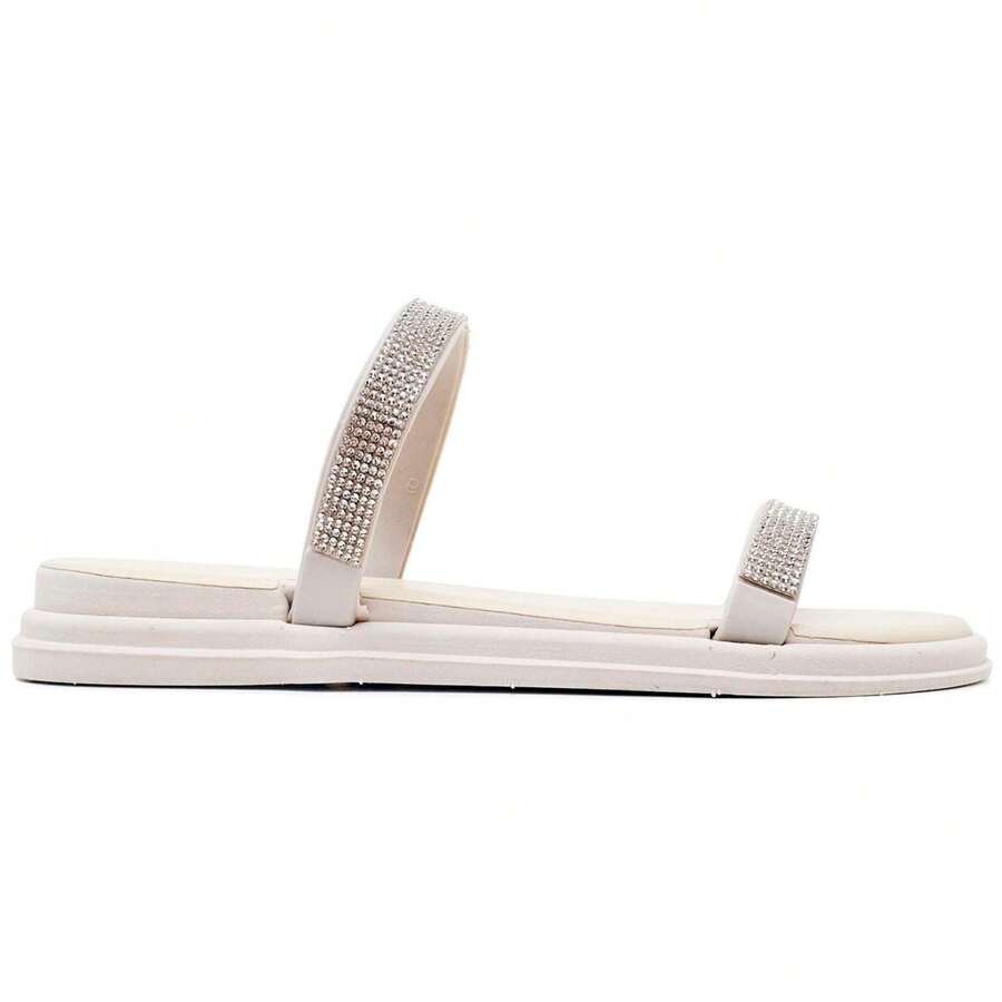 CS COMPRE SHOES Women Flat Sandals - 白色 - 查看 1