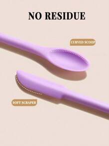 3pcs Silicone Makeup Spatula - Cosmetic Scoop Stick, Face Mask Scraper, Soft Paddle Cream Spatula, Empty Bottle Scraper, Foundation Scraper, Body Wash Spatula