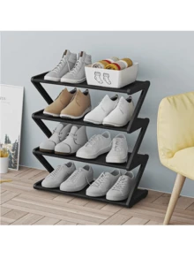 Shoe Rack Closet Shoe Organizer Shoes Organizer Detachable 4 Floors Zig Zag Stainless Steel Z Shape - Nhiều màu - Xem 3