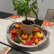 50 szt., dekoracje na Halloween, Święto Dziękczynienia, sztuczne dynie i tykwy, 8 szt. sztucznych dyń, 12 szt. szyszek i żołędzi, 30 szt. sztucznych liści klonu, jesienne weselne stoły, ozdoby centralne, Boże Narodzenie