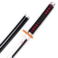 Kit 104cm Katana De Madera Slayer Estilo Varios Demon Espada Cosplay - Negro - Ver 3